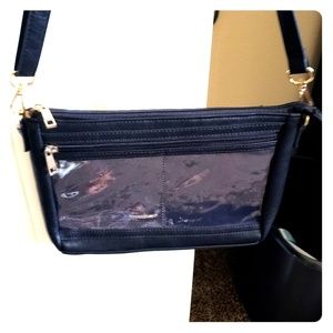 Lucky 7 black crossbody display bag Lipsense